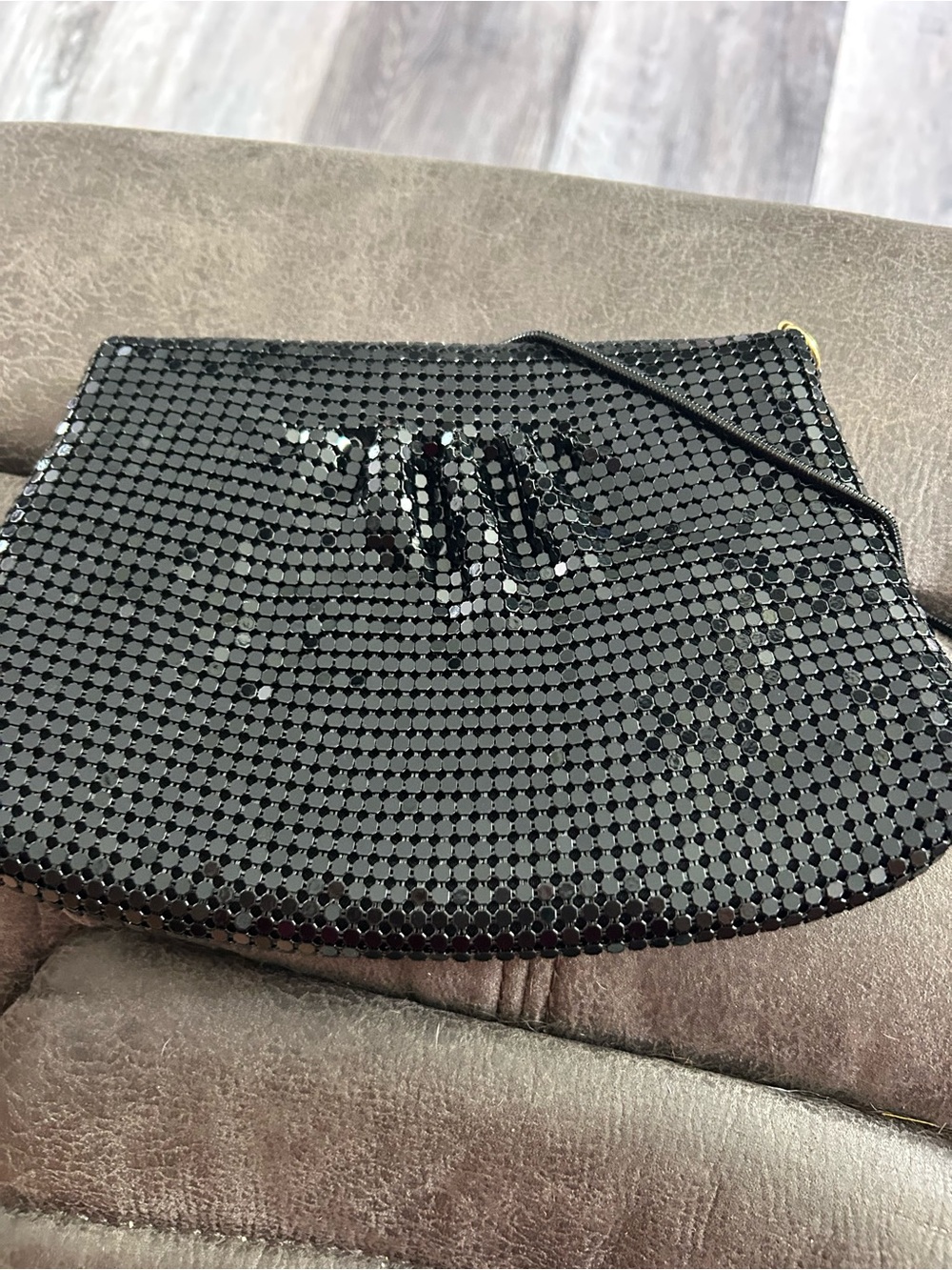 4/$100 Black Sequin Evening Clutch Bag purse